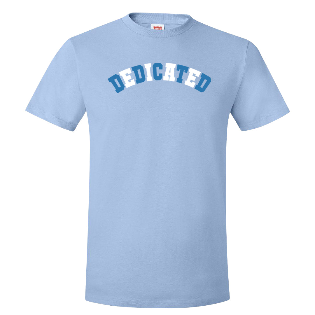 On To The Next Mid Questions T Shirt | Dedicated, Light Blue