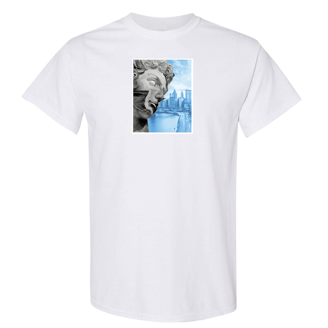 On To The Next Mid Questions T Shirt | Miguel, White