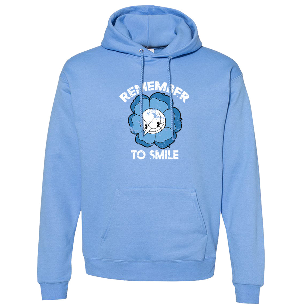 On To The Next Mid Questions Hoodie | Remember To Smile, Carolina Blue
