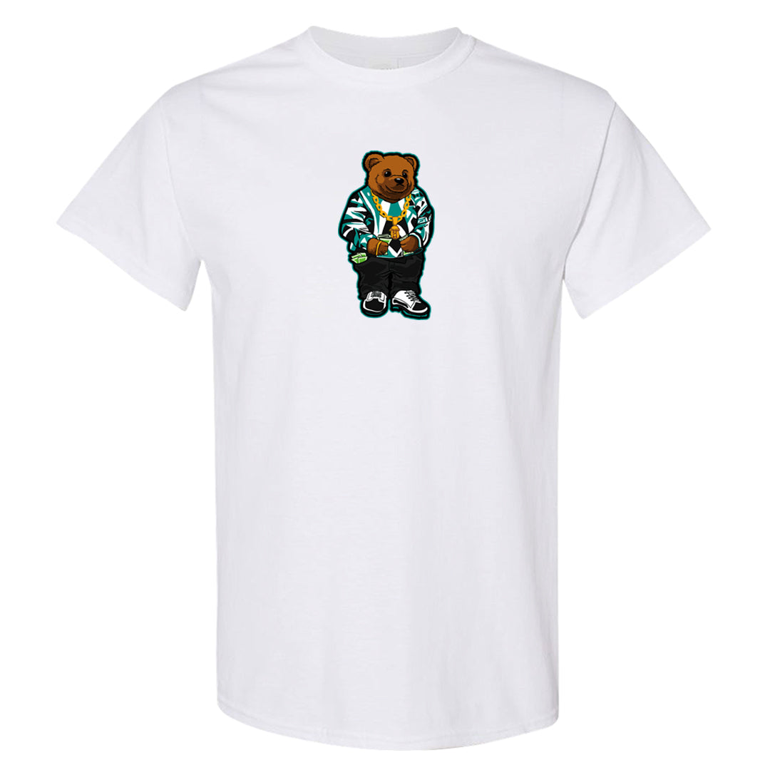 White Black Teal AF1s T Shirt | Sweater Bear, White