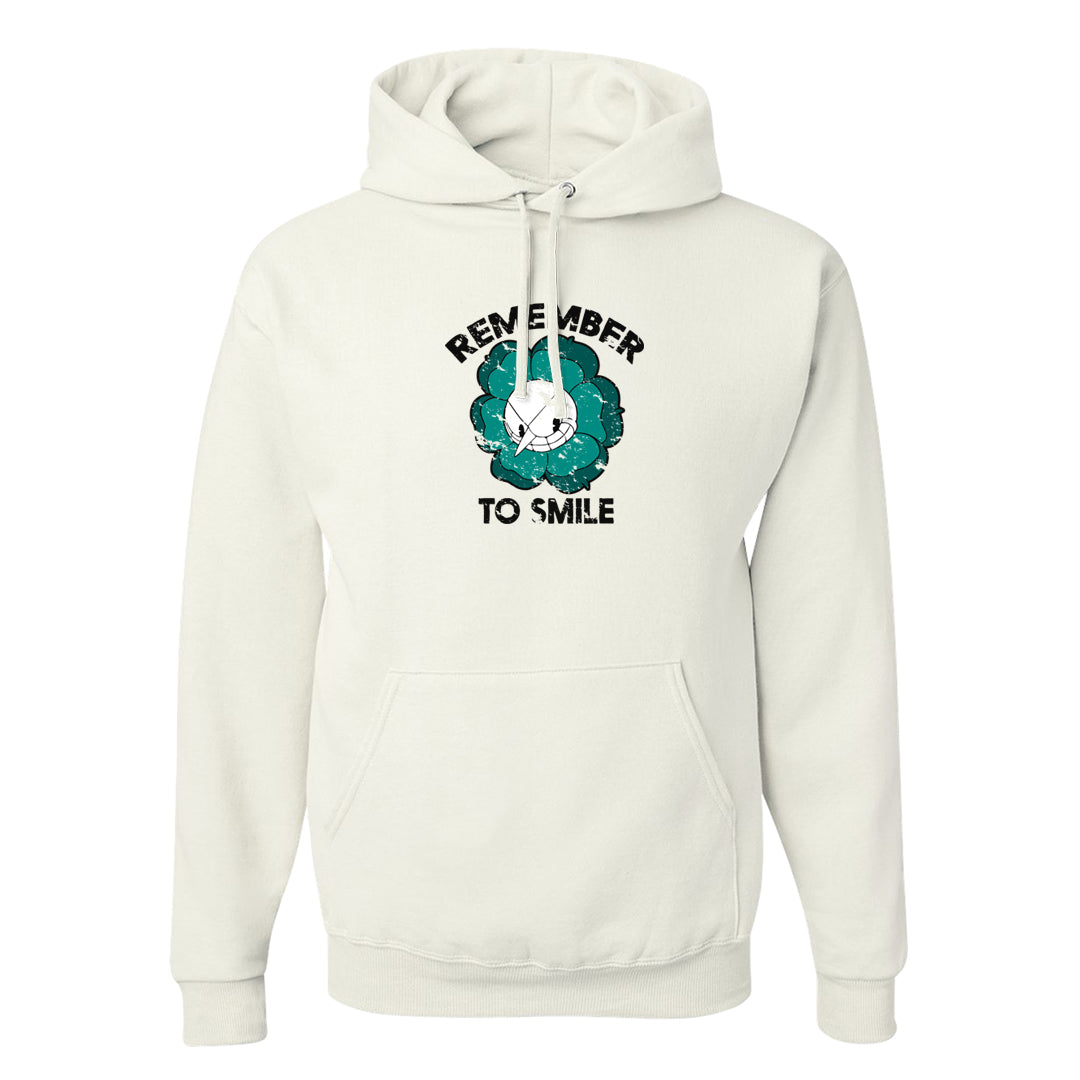 White Black Teal AF1s Hoodie | Remember To Smile, White