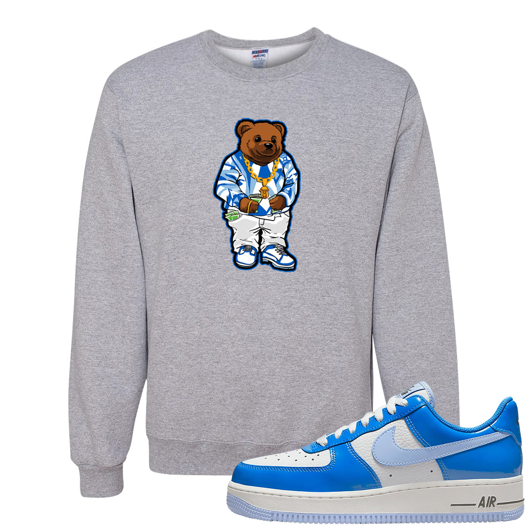 Blue White AF1s Crewneck Sweatshirt | Sweater Bear, Ash