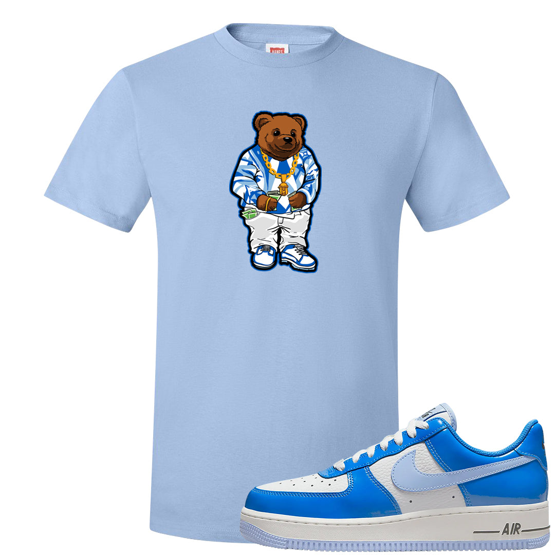 Blue White AF1s T Shirt | Sweater Bear, White