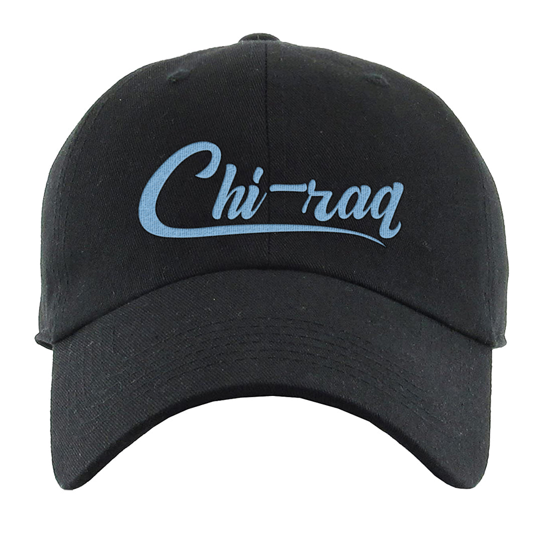 Blue White AF1s Dad Hat | Chiraq, Black