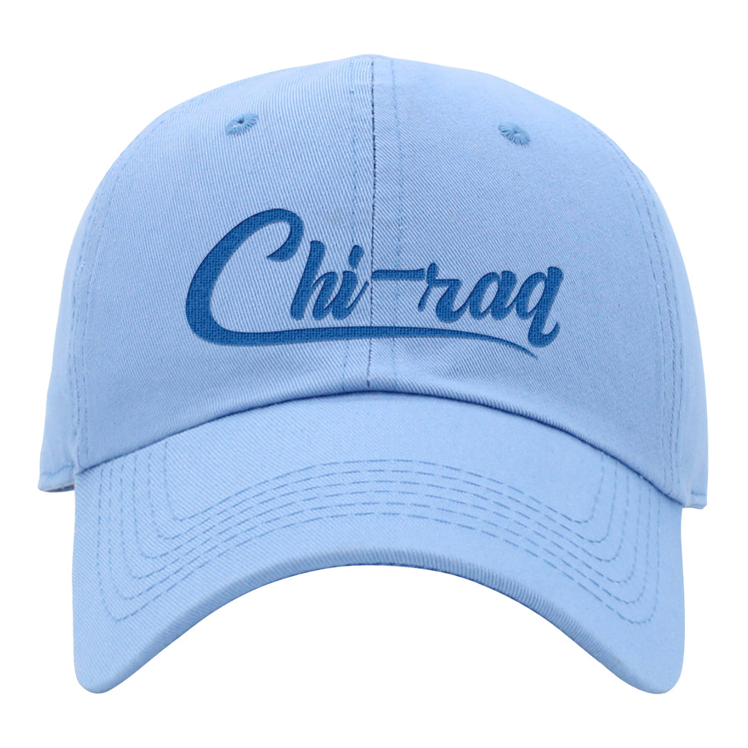 Blue White AF1s Dad Hat | Chiraq, Sky Blue