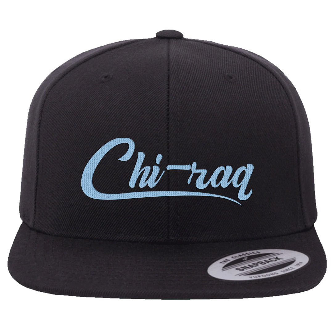 Blue White AF1s Snapback Hat | Chiraq, Black