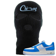 Blue White AF1s Ski Mask | Chiraq, Black