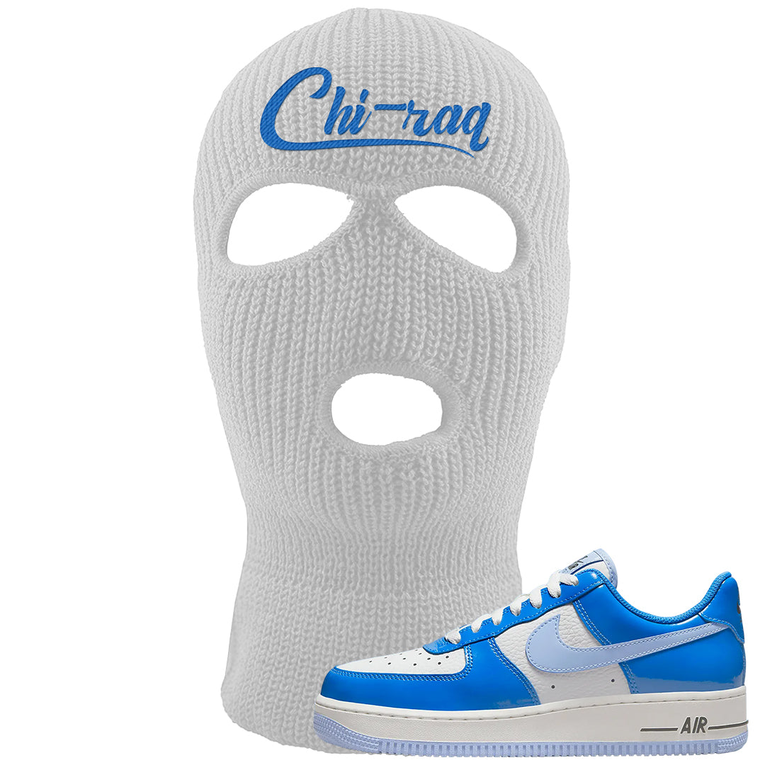 Blue White AF1s Ski Mask | Chiraq, White