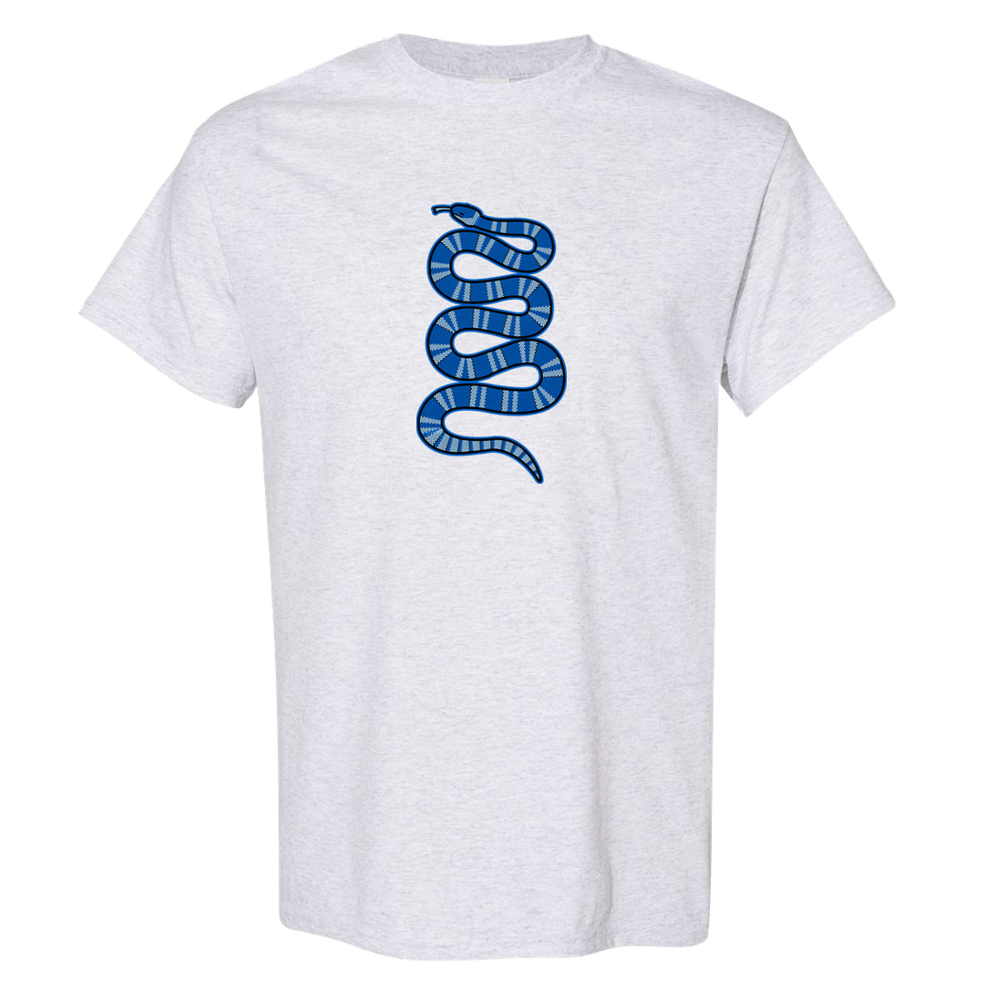Blue White AF1s T Shirt | Coiled Snake, Ash