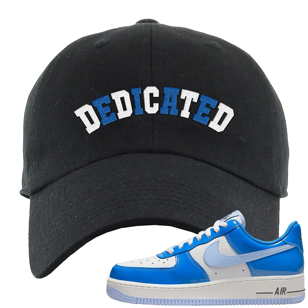 Blue White AF1s Dad Hat | Dedicated, Black