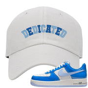 Blue White AF1s Dad Hat | Dedicated, White