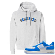 Blue White AF1s Hoodie | Dedicated, Ash