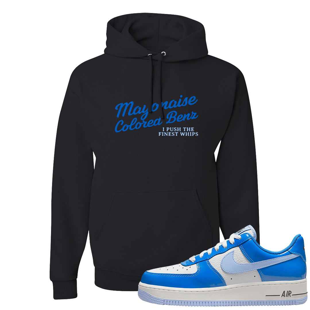 Blue White AF1s Hoodie | Mayonaise Colored Benz, Black