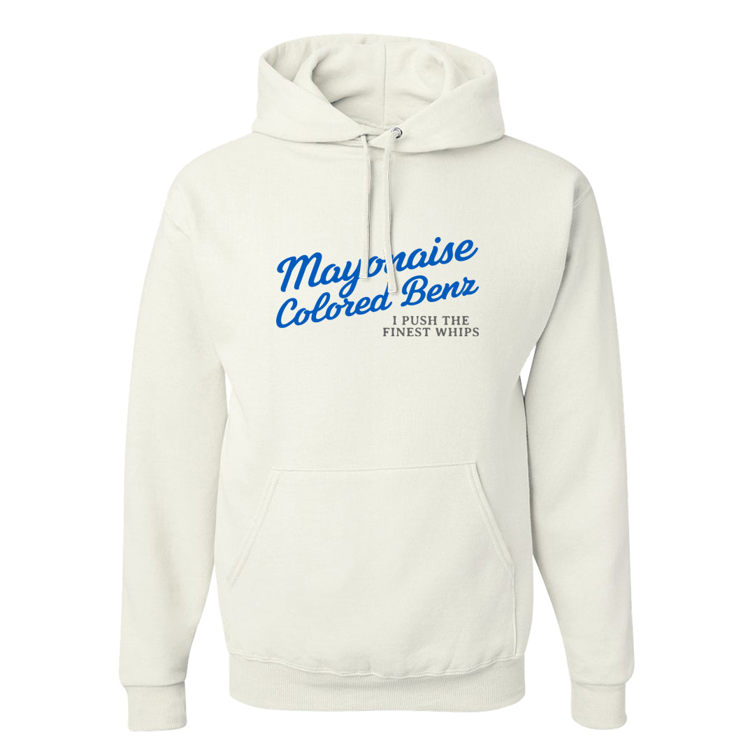 Blue White AF1s Hoodie | Mayonaise Colored Benz, White