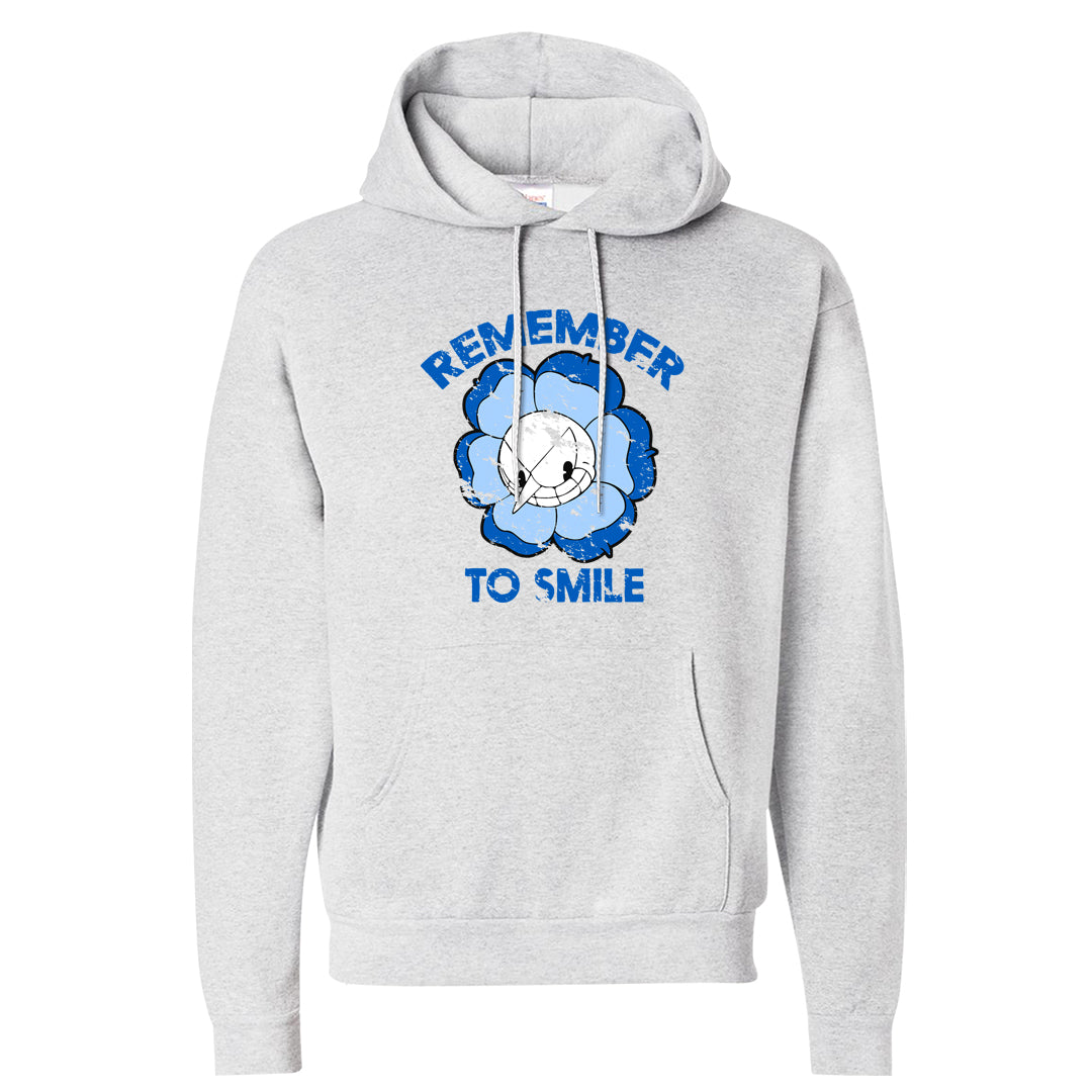 Blue White AF1s Hoodie | Remember To Smile, Ash