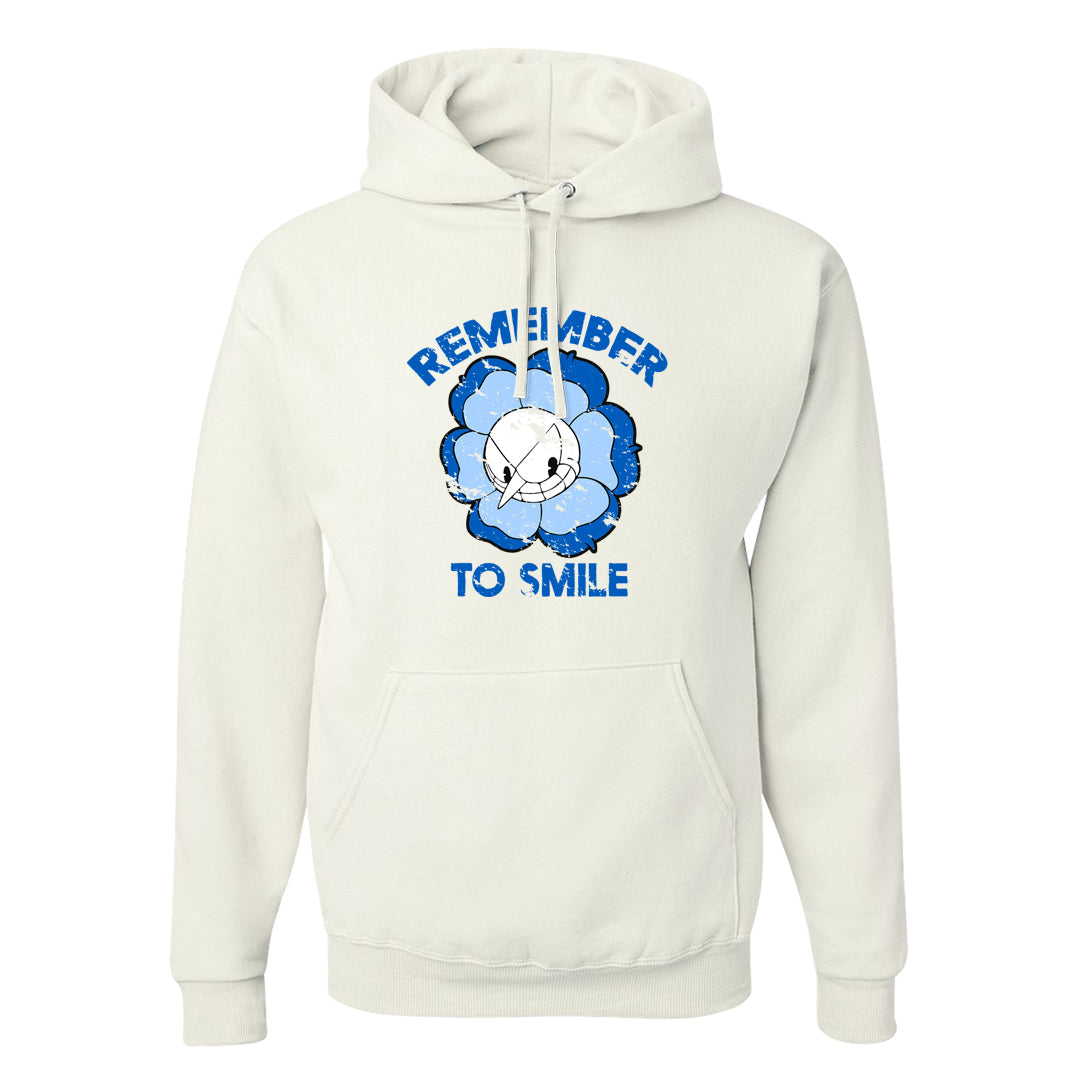 Blue White AF1s Hoodie | Remember To Smile, White