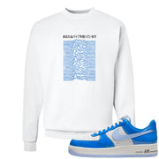 Blue White AF1s Crewneck Sweatshirt | Vibes Japan, White