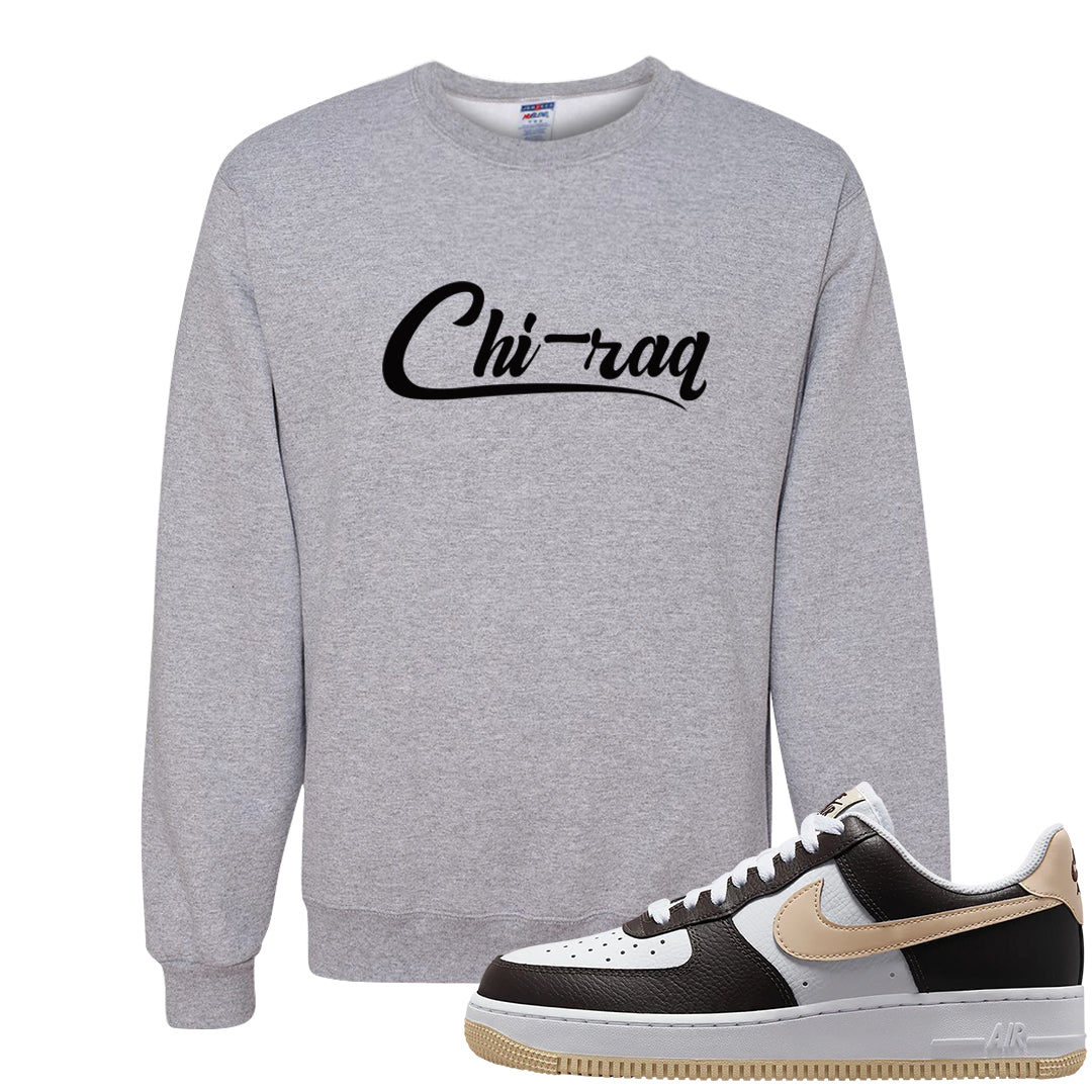 Cappuccino AF 1s Crewneck Sweatshirt | Chiraq, Ash