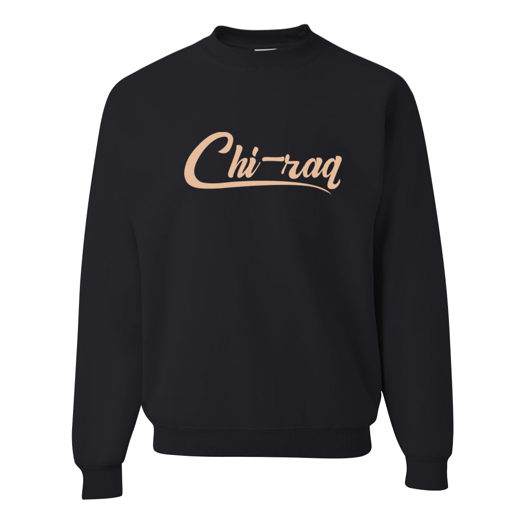 Cappuccino AF 1s Crewneck Sweatshirt | Chiraq, Black
