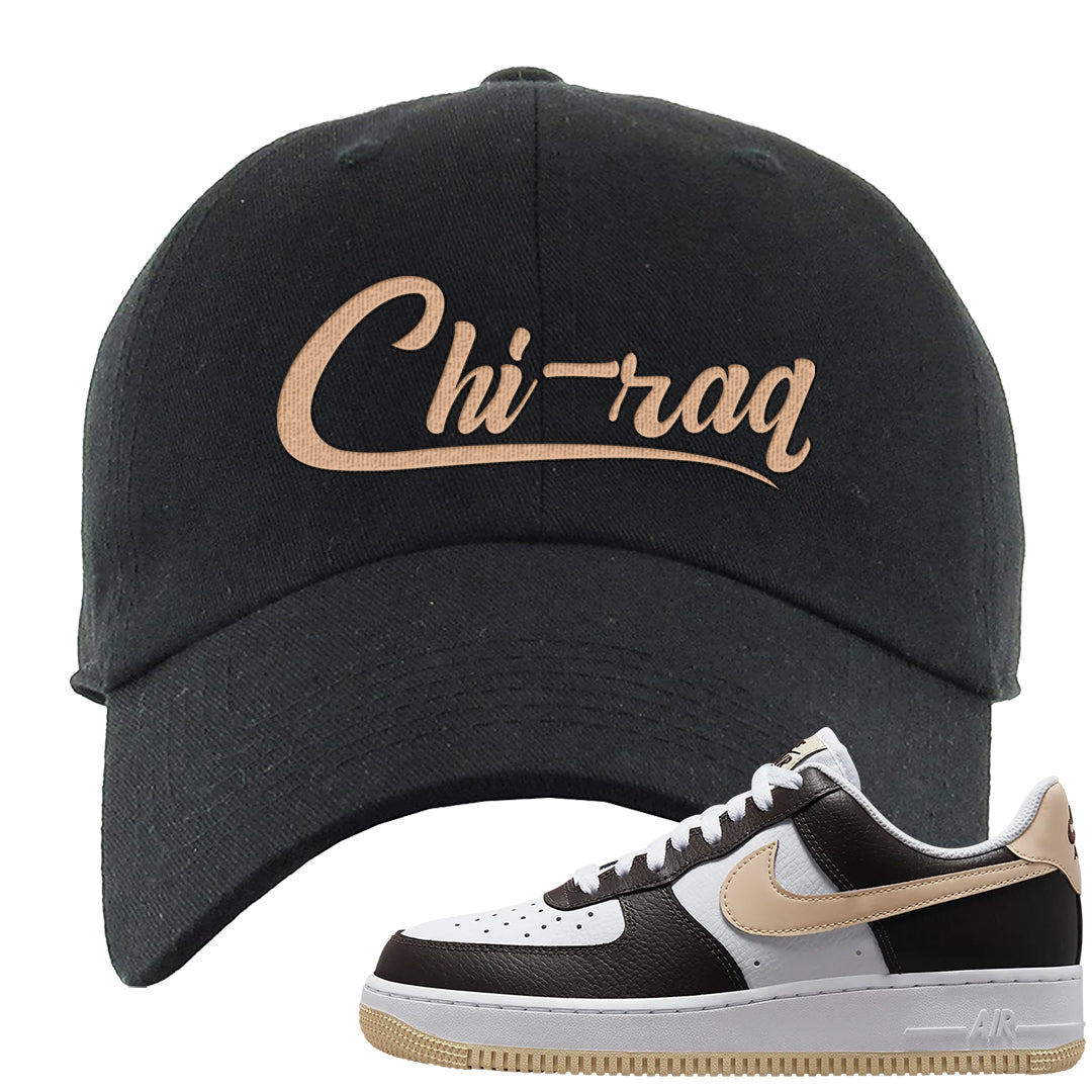 Cappuccino AF 1s Dad Hat | Chiraq, Black