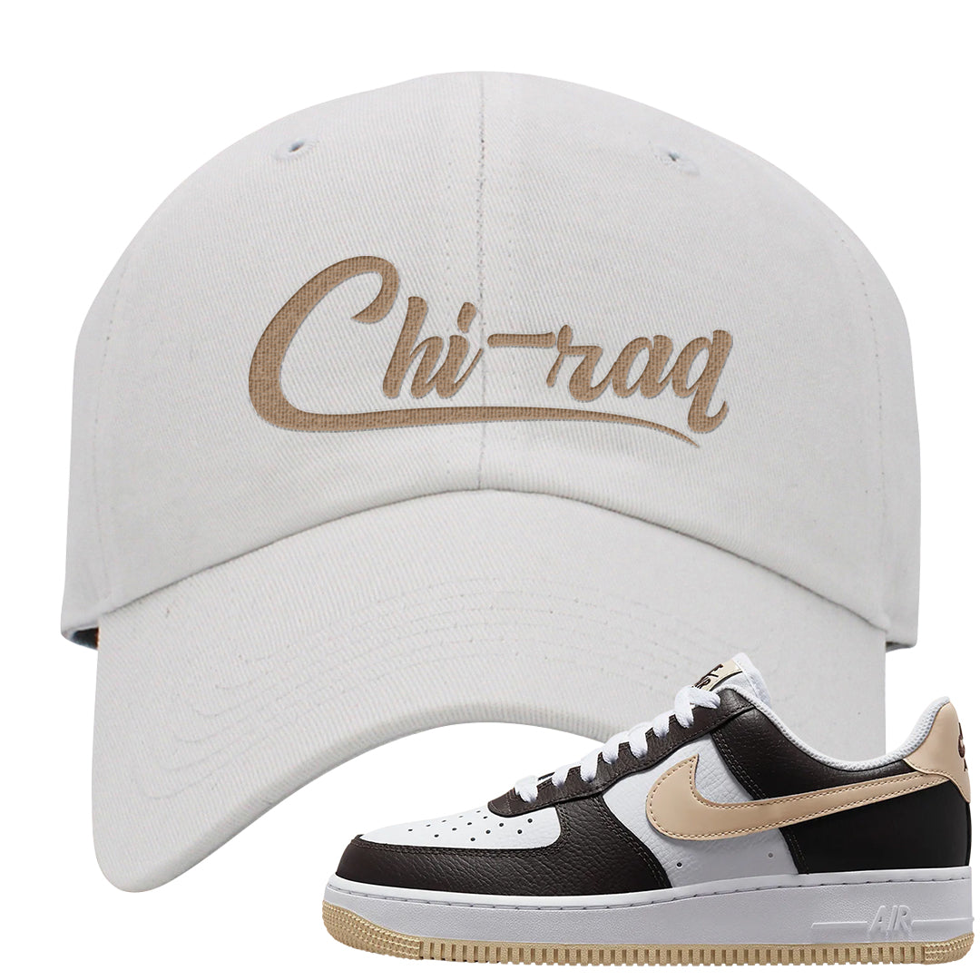 Cappuccino AF 1s Dad Hat | Chiraq, White