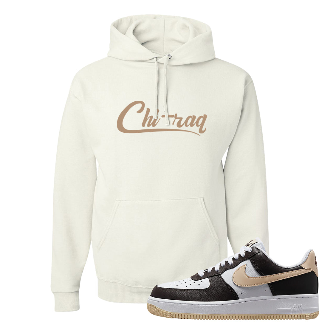 Cappuccino AF 1s Hoodie | Chiraq, White