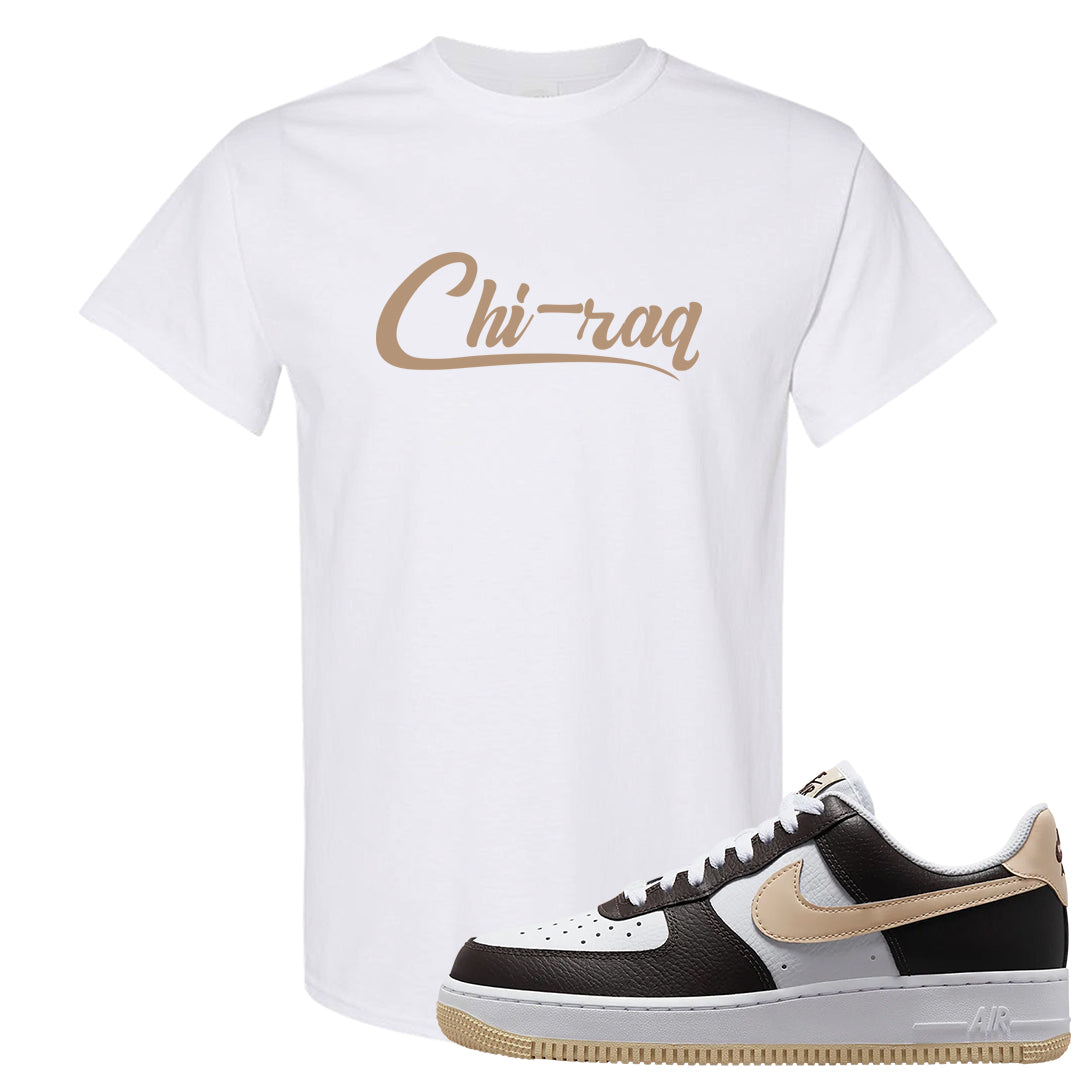 Cappuccino AF 1s T Shirt | Chiraq, White