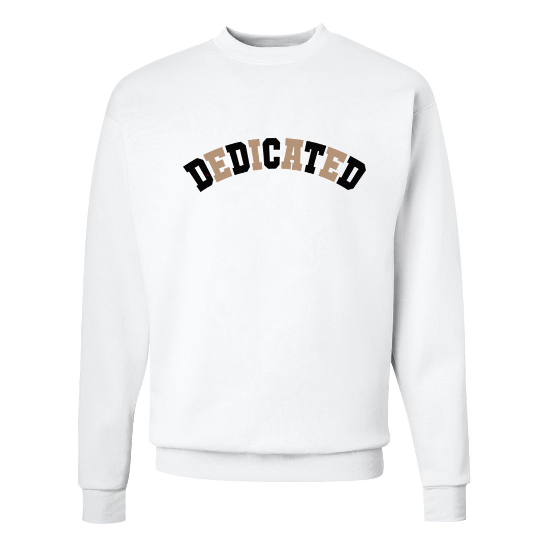 Cappuccino AF 1s Crewneck Sweatshirt | Dedicated, White