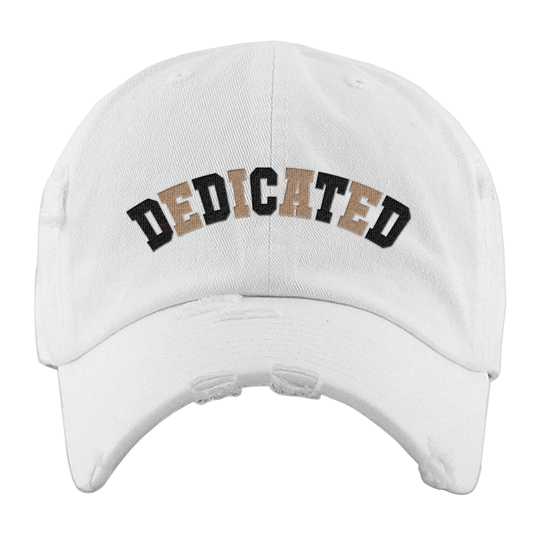 Cappuccino AF 1s Distressed Dad Hat | Dedicated, White