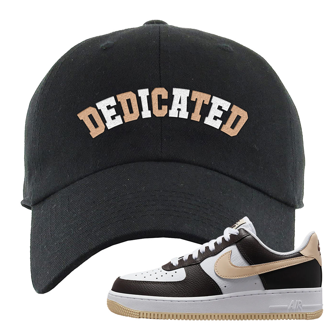 Cappuccino AF 1s Dad Hat | Dedicated, Black