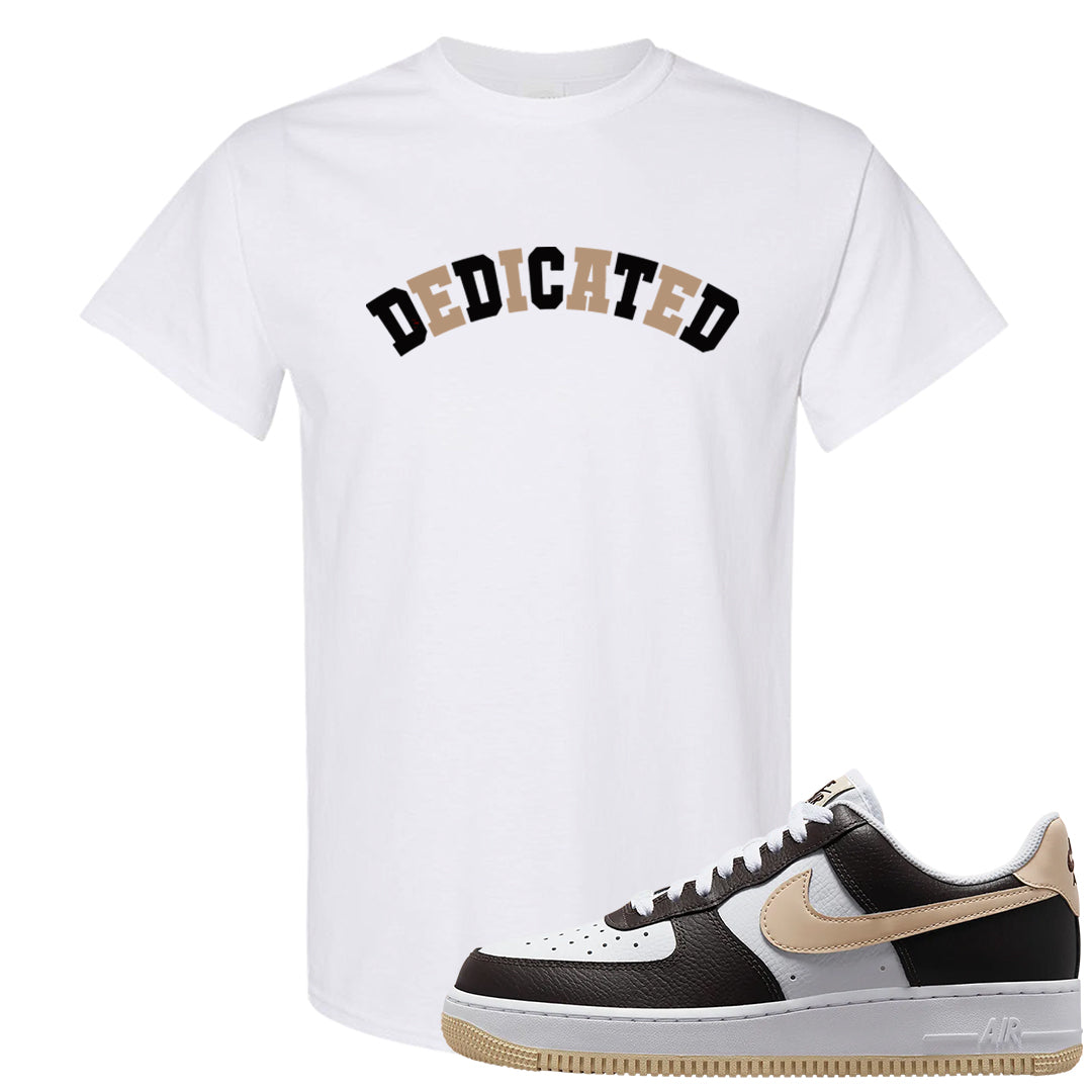 Cappuccino AF 1s T Shirt | Dedicated, White