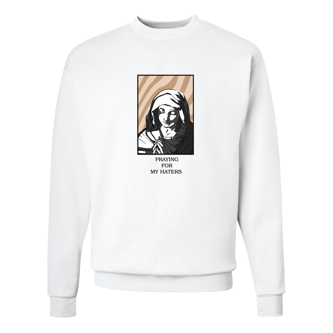 Cappuccino AF 1s Crewneck Sweatshirt | God Told Me, White