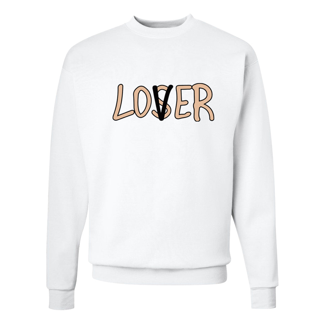 Cappuccino AF 1s Crewneck Sweatshirt | Lover, White