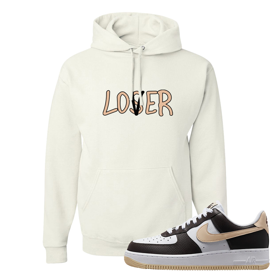 Cappuccino AF 1s Hoodie | Lover, White