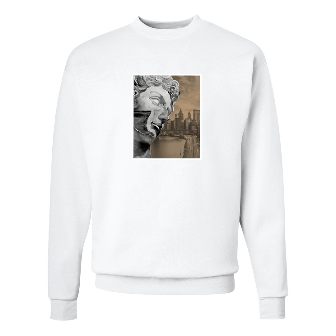 Cappuccino AF 1s Crewneck Sweatshirt | Miguel, White