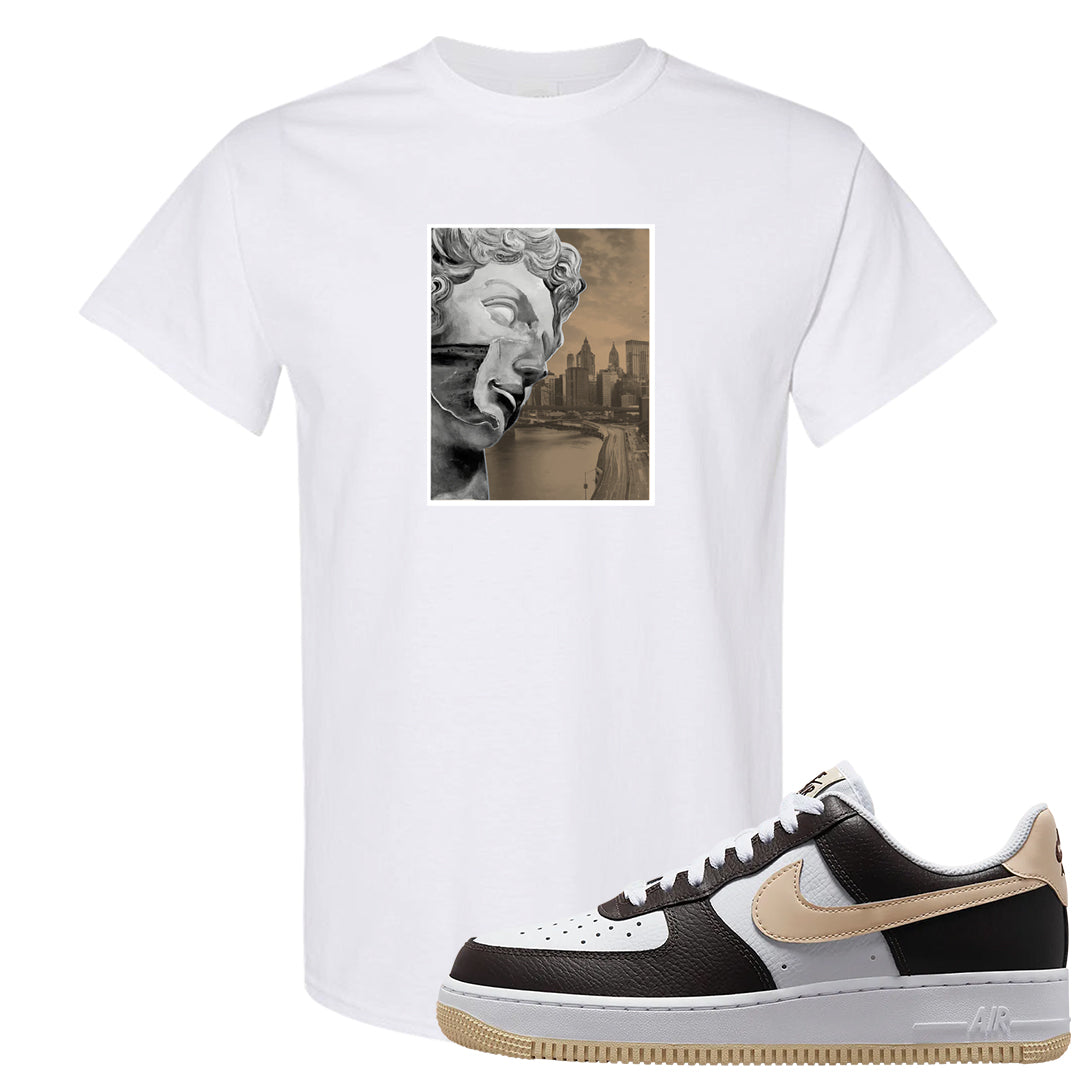 Cappuccino AF 1s T Shirt | Miguel, White
