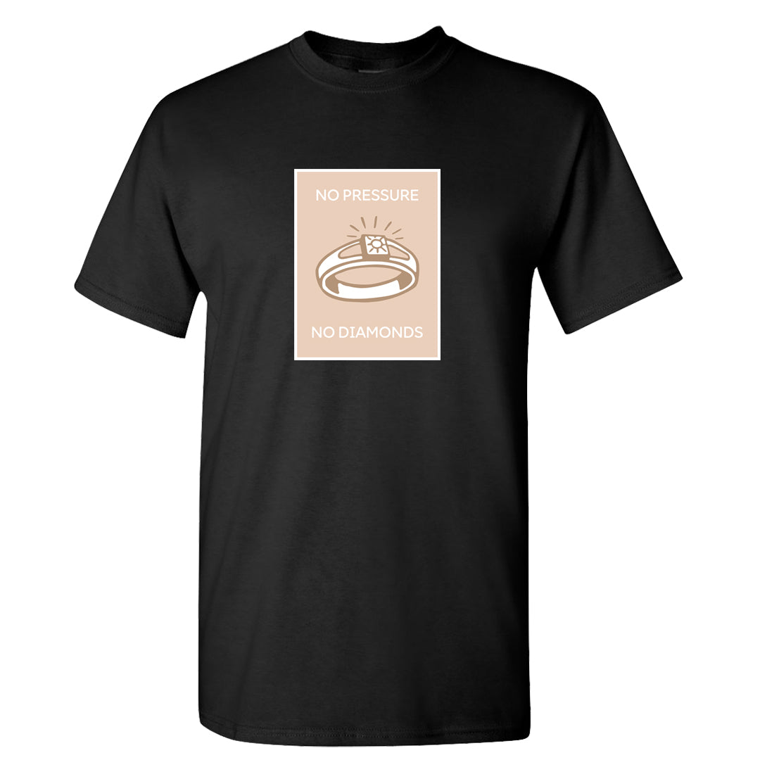 Cappuccino AF 1s T Shirt | No Pressure No Diamond, Black