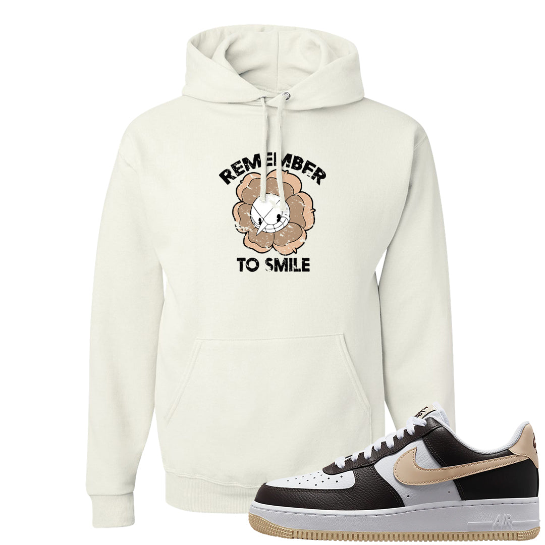 Cappuccino AF 1s Hoodie | Remember To Smile, White