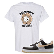 Cappuccino AF 1s T Shirt | Remember To Smile, Ash