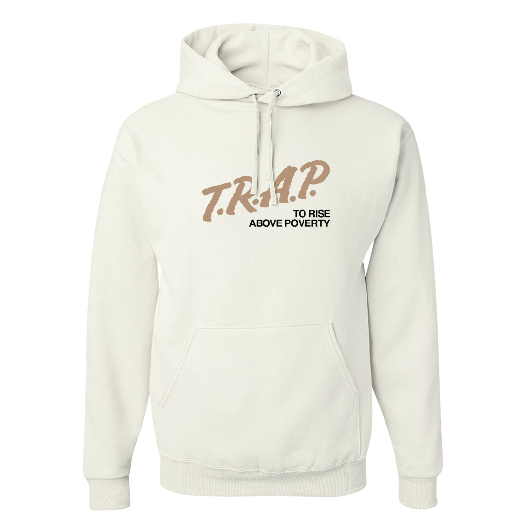 Cappuccino AF 1s Hoodie | Trap To Rise Above Poverty, White