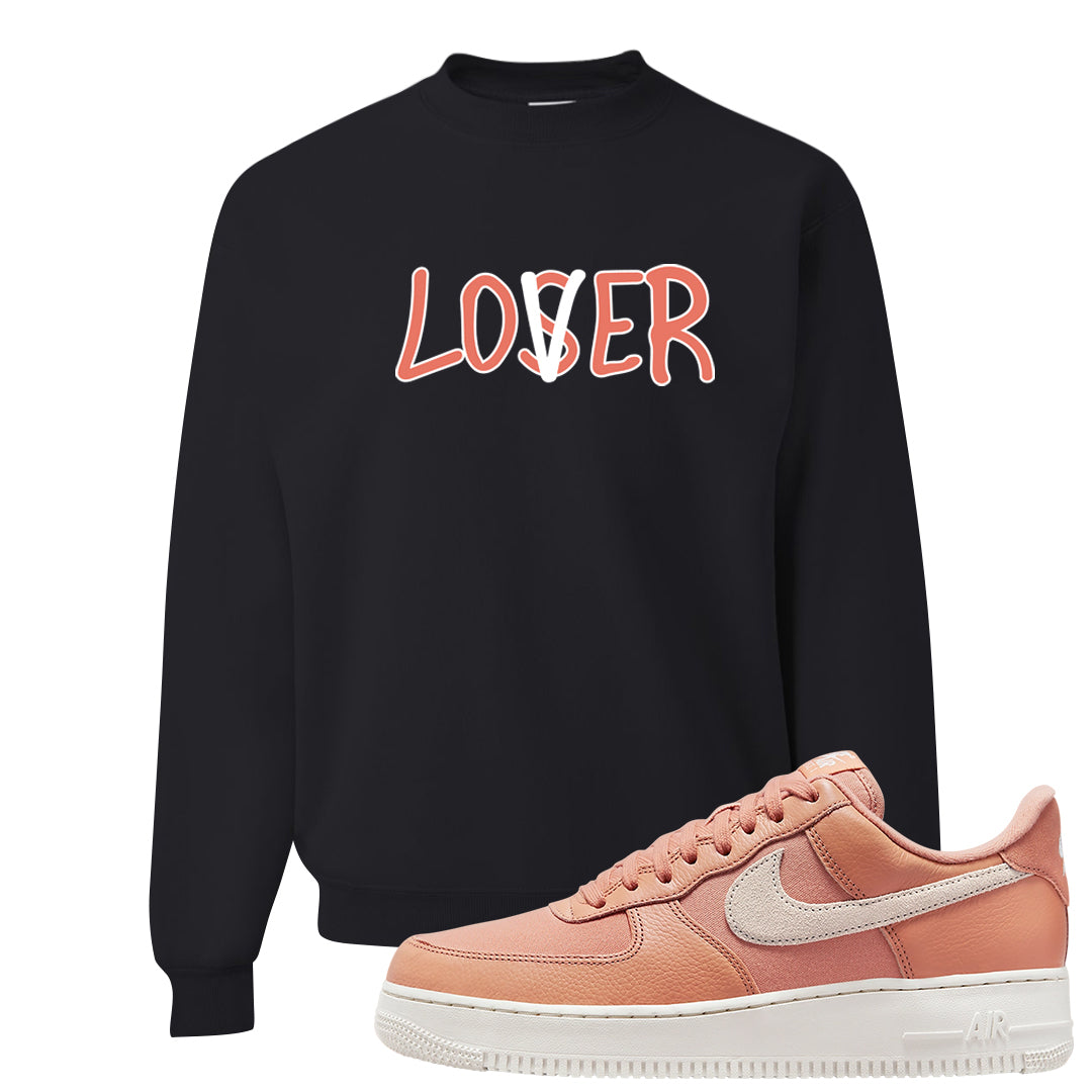 Amber Brown Low  AF1s Crewneck Sweatshirt | Lover, Black