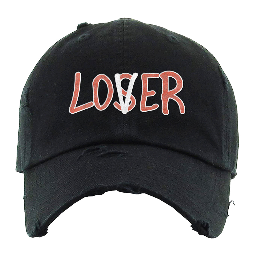Amber Brown Low  AF1s Distressed Dad Hat | Lover, Black