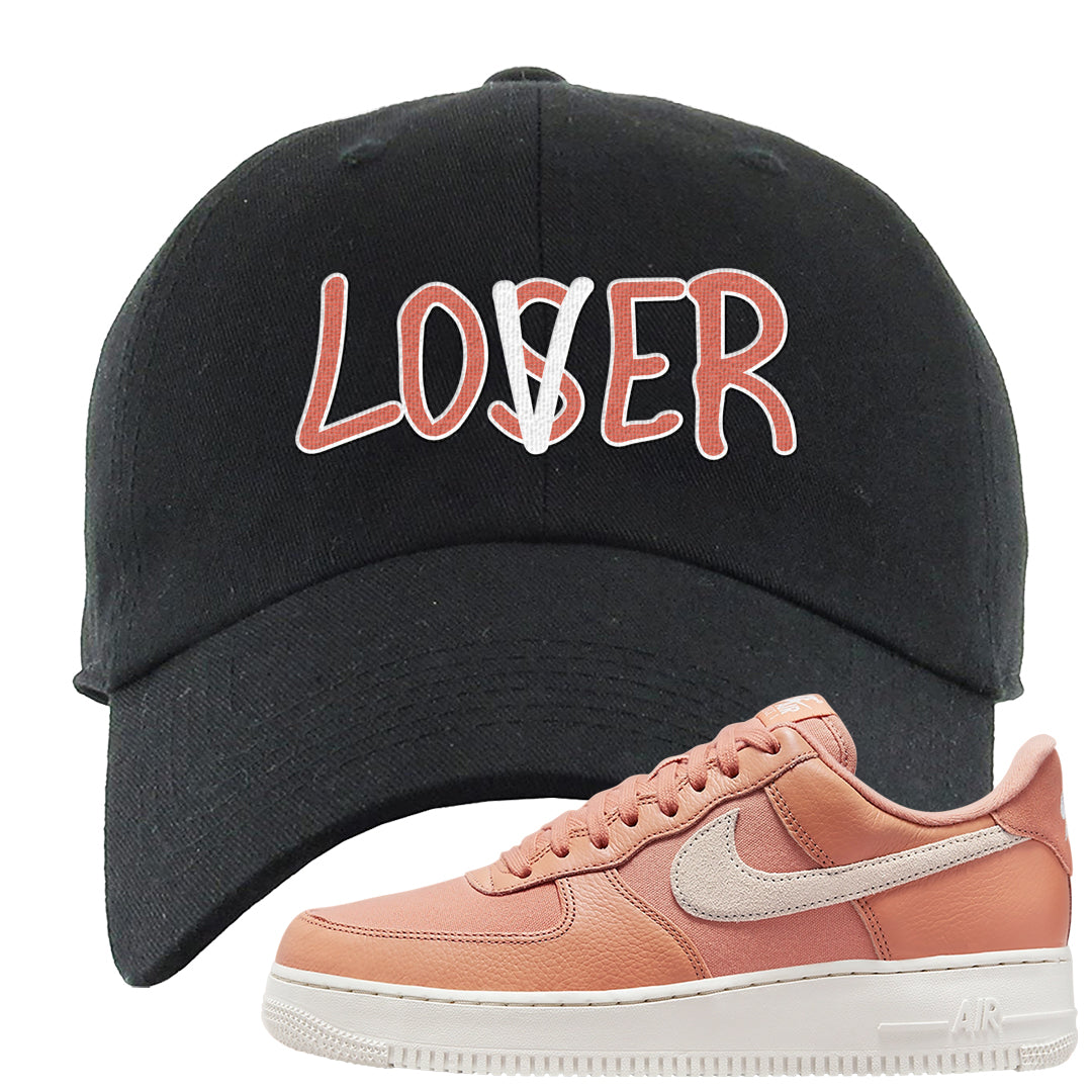Amber Brown Low  AF1s Dad Hat | Lover, Black
