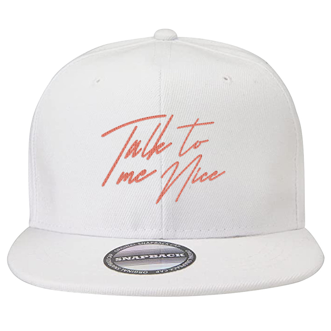 Amber Brown Low  AF1s Snapback Hat | Talk To Me Nice, White