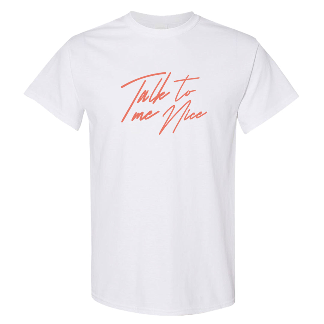 Amber Brown Low  AF1s T Shirt | Talk To Me Nice, White