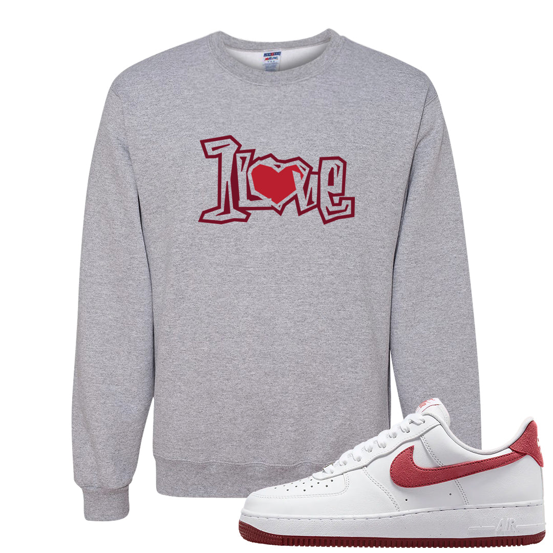 Adobe Low AF 1s Crewneck Sweatshirt | 1 Love, Ash