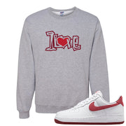 Adobe Low AF 1s Crewneck Sweatshirt | 1 Love, Ash