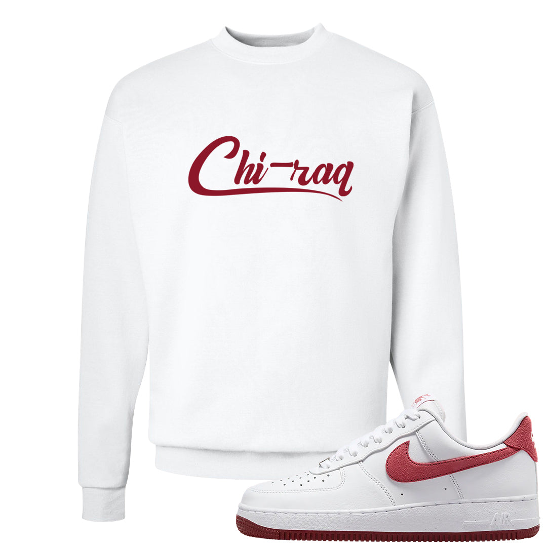 Adobe Low AF 1s Crewneck Sweatshirt | Chiraq, White