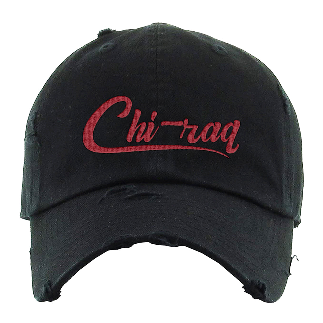 Adobe Low AF 1s Distressed Dad Hat | Chiraq, Black