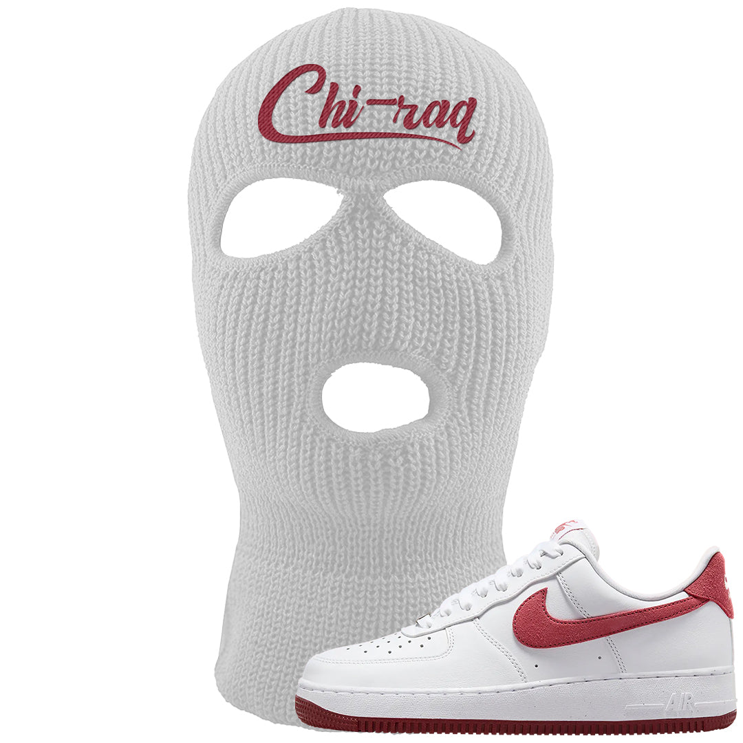 Adobe Low AF 1s Ski Mask | Chiraq, White